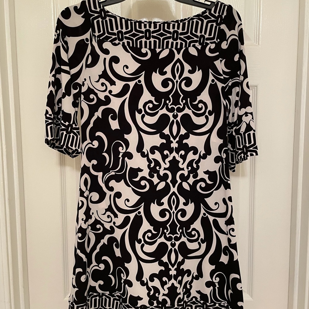 Black and white juniors dress